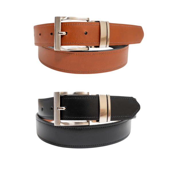 Cincho de cuero reversible Dual Prestige - Imagen 6
