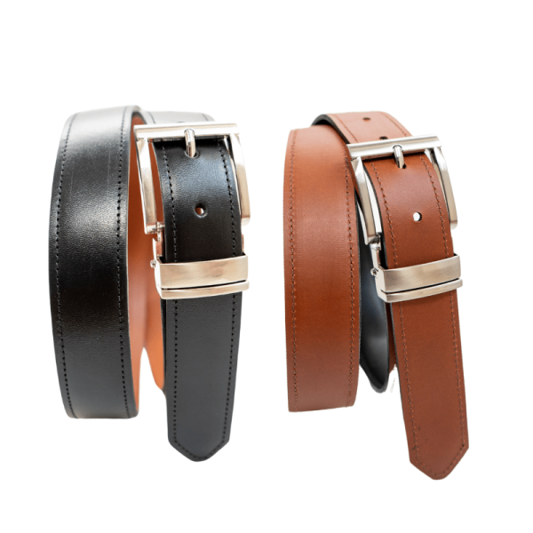 Cincho de cuero reversible Dual Prestige - Imagen 5